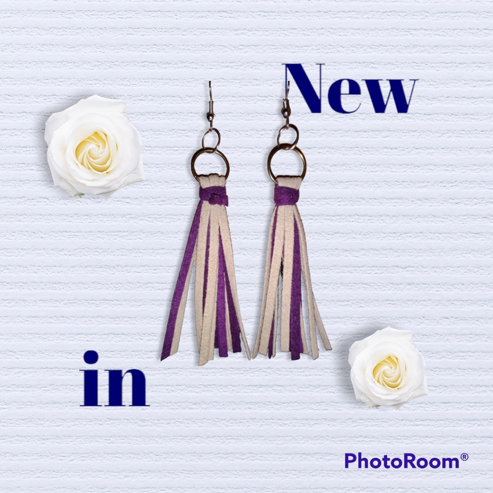 Leather Fringe Earrings